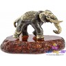 фигурка с калининградским янтарем "Бирманский Слон" 2