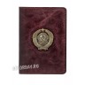 обложка на паспорт "Герб СССР" (кожа, бронза)