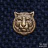 значок "Тигр - Голова" (штамп, латунь)