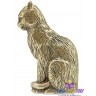 литая статуэтка "Задумчивый Кот" из бронзы 4