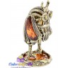 фигурка из бронзы со вставками янтаря "Сова Стимпанк" 4