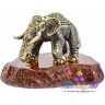 фигурка с калининградским янтарем "Бирманский Слон" 3