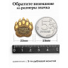 значок "Лапа Медведя - Оберег" (металл, штамп)