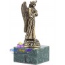 бронзовая статуэтка "Ангел Хранитель" на подставке из змеевика 1