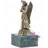  бронзовая статуэтка "Ангел Хранитель" на подставке из змеевика 2