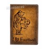 обложка на паспорт "Медведь Футболист"