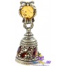 бронзовый колокольчик с янтарем "Янтарная Сова" 2