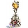 бронзовый колокольчик с янтарем "Янтарная Сова" 1