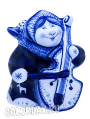 статуэтка "Снегурочка с Виолончелью"