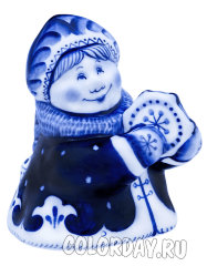 статуэтка "Снегурочка с Бубном"