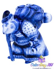 статуэтка "Мышь Путешественник с Рюкзаком"