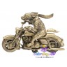 статуэтка "Волк на Мотоцикле Harley Davidson"