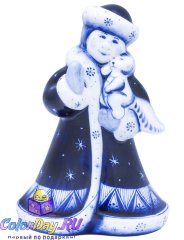статуэтка "Снегурочка с Белкой"