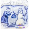 новогодний шар "Дед Мороз и Снегурочка"
