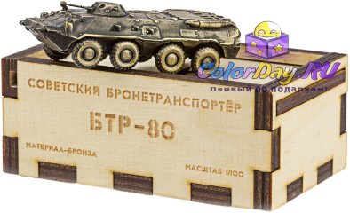модель бронетранспортер "БТР-80" (1/100)