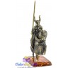 бронзовая статуэтка на янтаре Рыцарь Всадник с Копьем 4