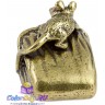 бронзовая фигурка с янтарем "Мышь с Кошельком Богатства" 3