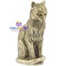 литая статуэтка "Задумчивый Кот" из бронзы 1