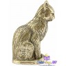 литая статуэтка "Задумчивый Кот" из бронзы 3