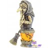 фигурка из бронзы на янтаре Баба-Яга в Ступе 1