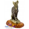 фигурка на янтаре "Кошка Корниш-Рекс" 3