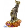 фигурка на янтаре "Кошка Корниш-Рекс" 4
