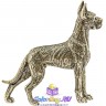бронзовая статуэтка порода собаки "Дог" 3