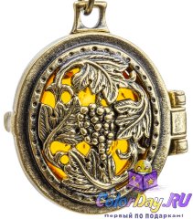 брелок медальон "Виноградная Лоза"