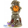 бронзовый колокольчик с янтарем "Козел" 1